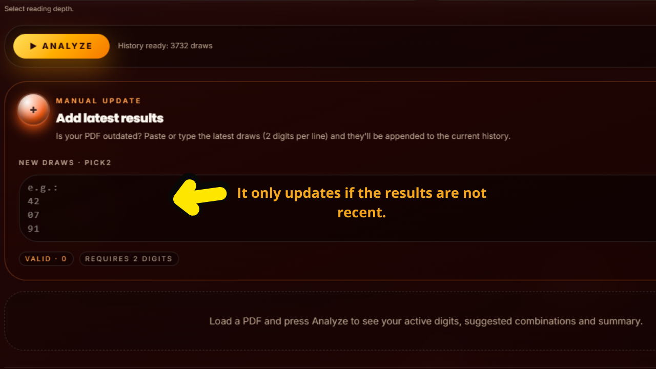 Step 2 — Update if the latest result is missing
