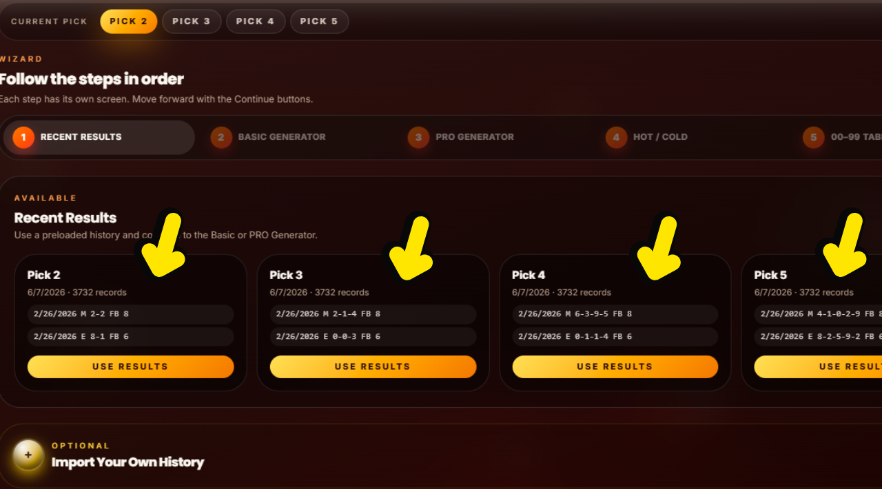 Step 1 — Check the available history